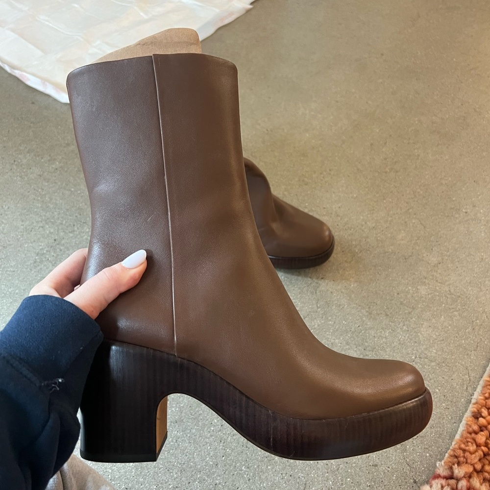 Worn once Vince leather boots